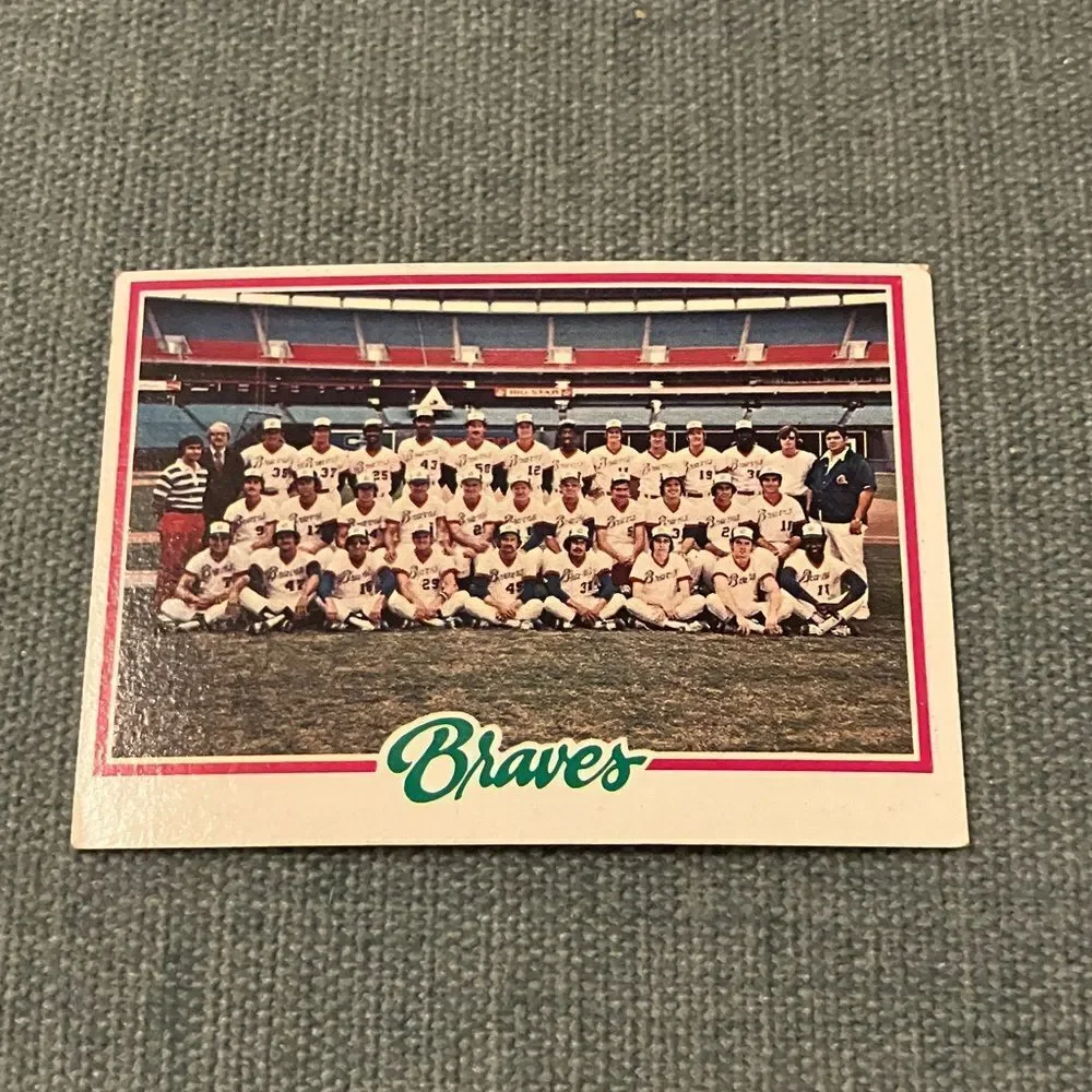 1978 Topps Atlanta Braves Baseball Card Trading Card